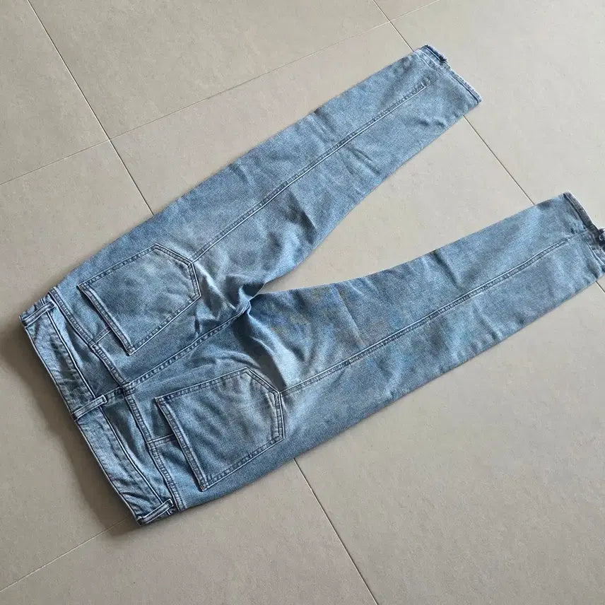 [BUNJANG] Time Homme Light Wash Cropped Denim Pants Size 78 / 타임 옴므 연청  크롭 데님 팬츠