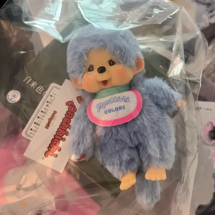 [BUNJANG] Monchhichi Pastel Blue Plush Toy (New, Unopened) / 몬치치 인형 파스텔블루 새상품
