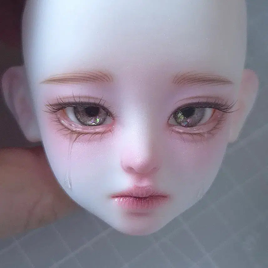 [BUNJANG] MSD Doll Head Tears Makeup Doll Head / MSD 눈물메이크업 구관 헤드 구체관절인형