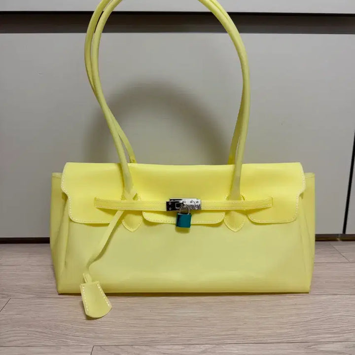 [BUNJANG] Kiki Jelly Birkin Bag Light Yellow / (당일)키키 젤리버킨백 라이트옐로우