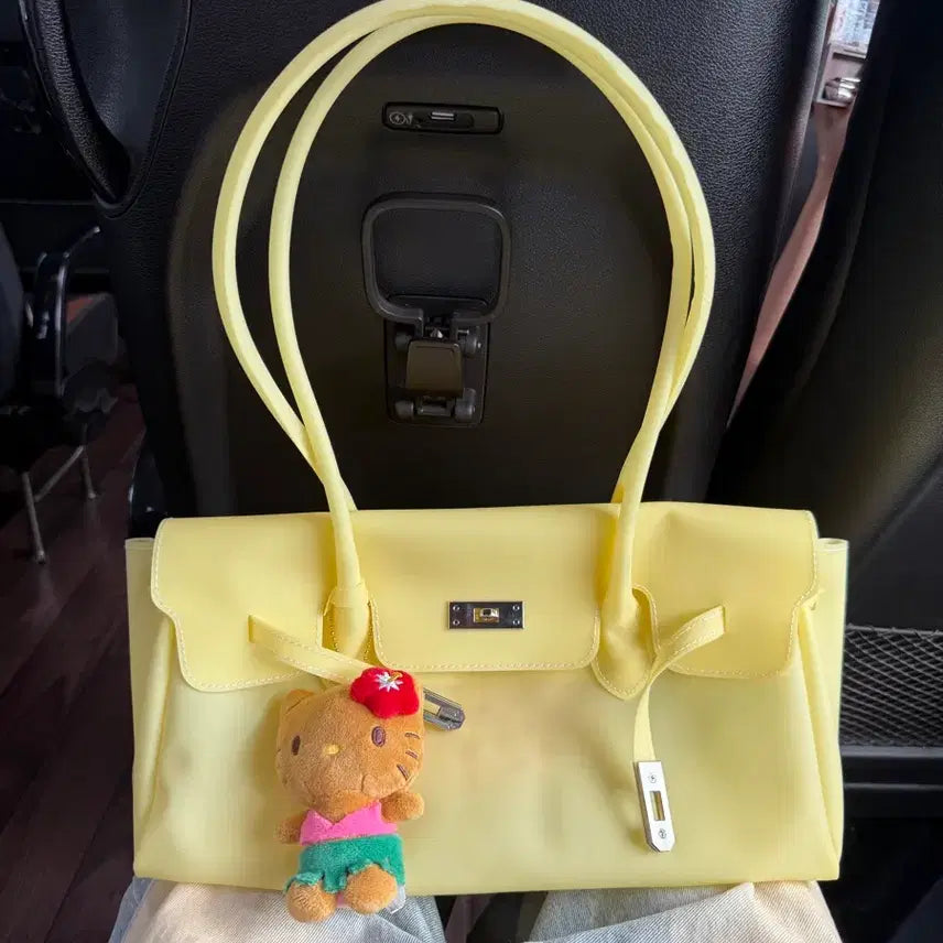 [BUNJANG] Kiki Jelly Birkin Bag Light Yellow / (당일)키키 젤리버킨백 라이트옐로우