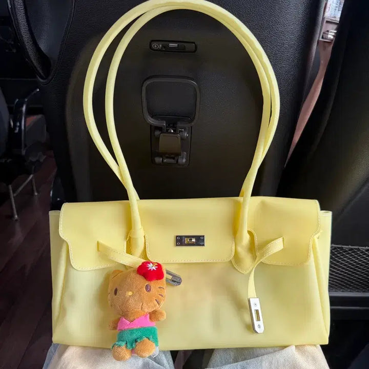 [BUNJANG] Kiki Jelly Birkin Bag Light Yellow / (당일)키키 젤리버킨백 라이트옐로우
