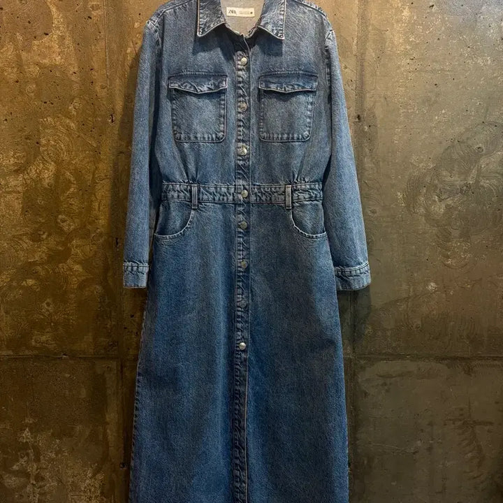 [BUNJANG] Zara Denim Long Dress M / 자라 데님원피스 롱 M