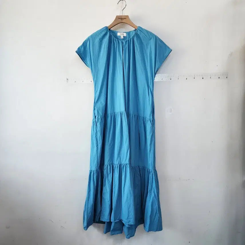 [BUNJANG] COS Blue Tiered Maxi Dress / COS 코스 블루 캉캉 롱 원피스