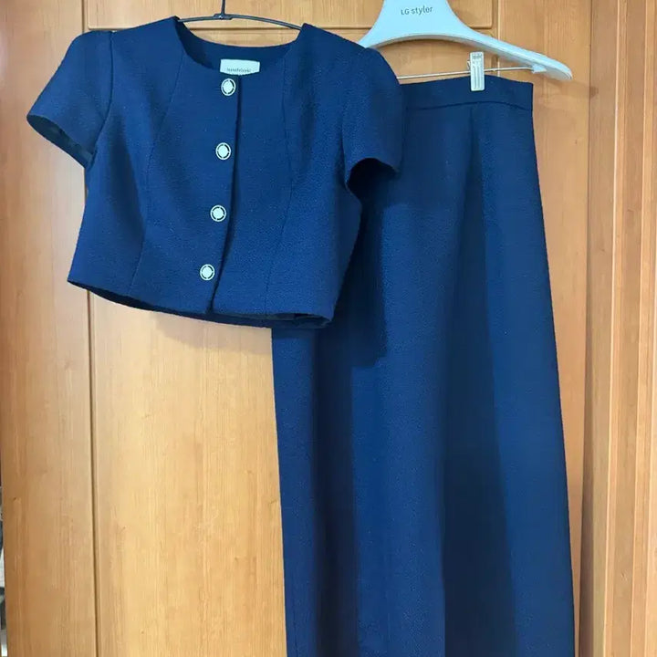 [BUNJANG] IVANA HELSINKI Leena Tweed Set-up M / 이바나헬싱키 Leena 트위드 셋업 M