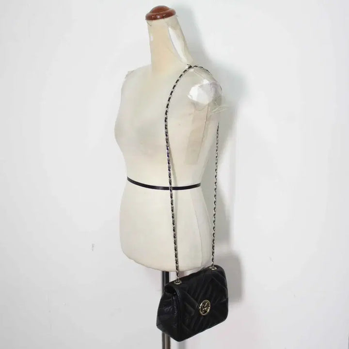[BUNJANG] Metrocity Genuine Leather Chain Crossbody Bag / B-10702/메트로시티 정품 여성용 가죽 체인 크로스백