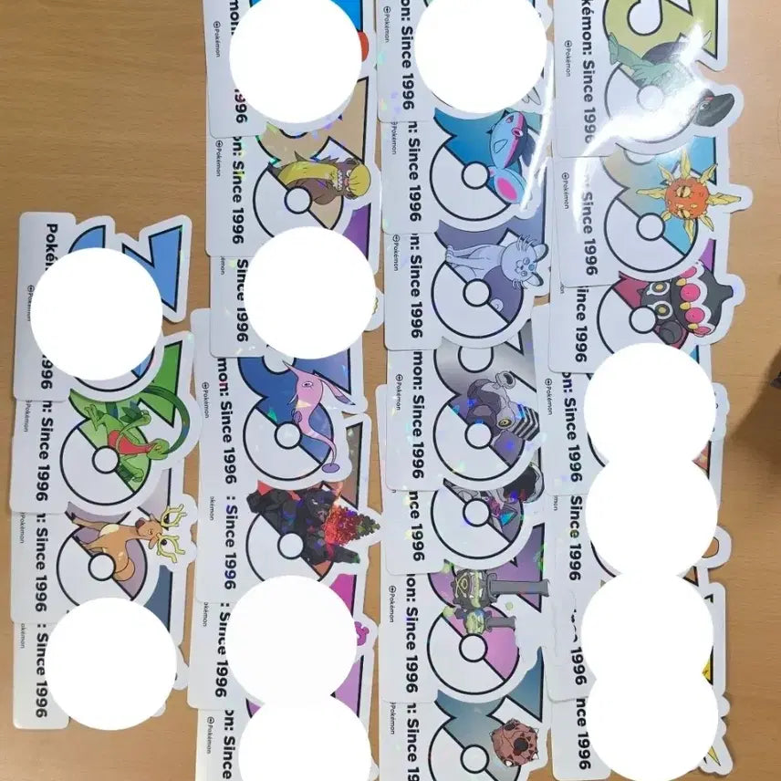 [BUNJANG] Pokemon 30th Anniversary Logo Sticker / 포켓몬스터 포켓몬 30주년 로고 스티커 일괄