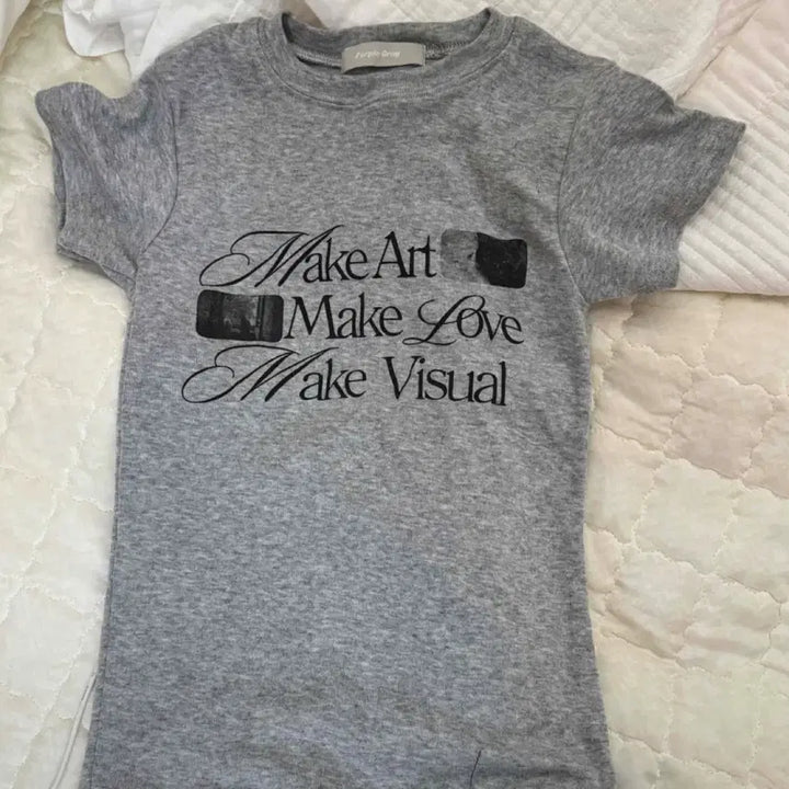 [BUNJANG] Lettering Slim Fit Short Sleeve T-Shirt / (새상품) 레터링 닝닝핏 슬림 반팔티
