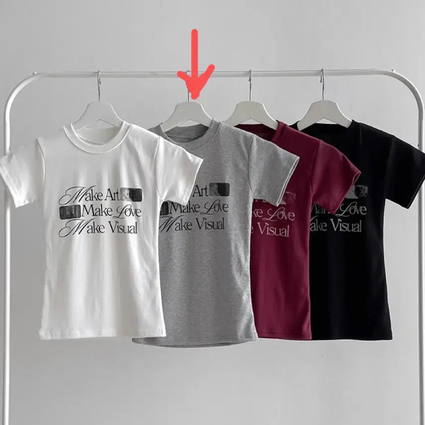 [BUNJANG] Lettering Slim Fit Short Sleeve T-Shirt / (새상품) 레터링 닝닝핏 슬림 반팔티
