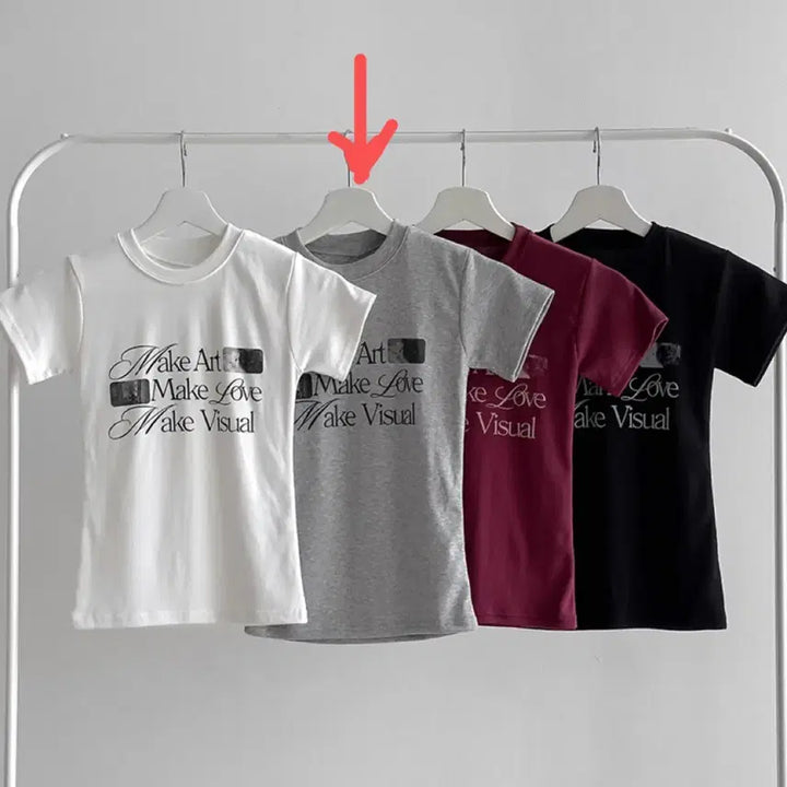 [BUNJANG] Lettering Slim Fit Short Sleeve T-Shirt / (새상품) 레터링 닝닝핏 슬림 반팔티