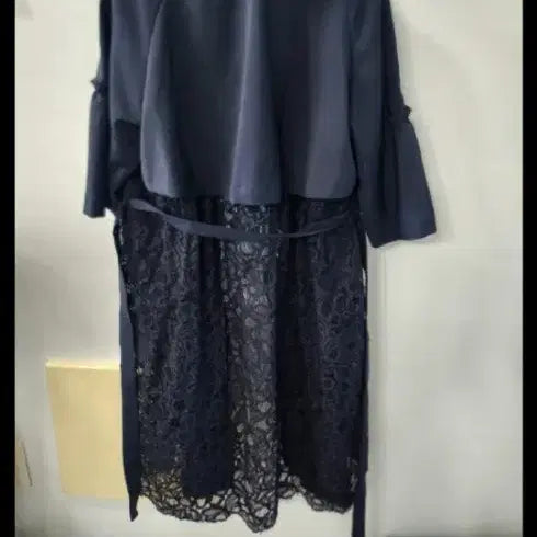 [BUNJANG] Ozscecon Summer Trench Coat Navy / 오즈세컨 여름 트렌치 코트