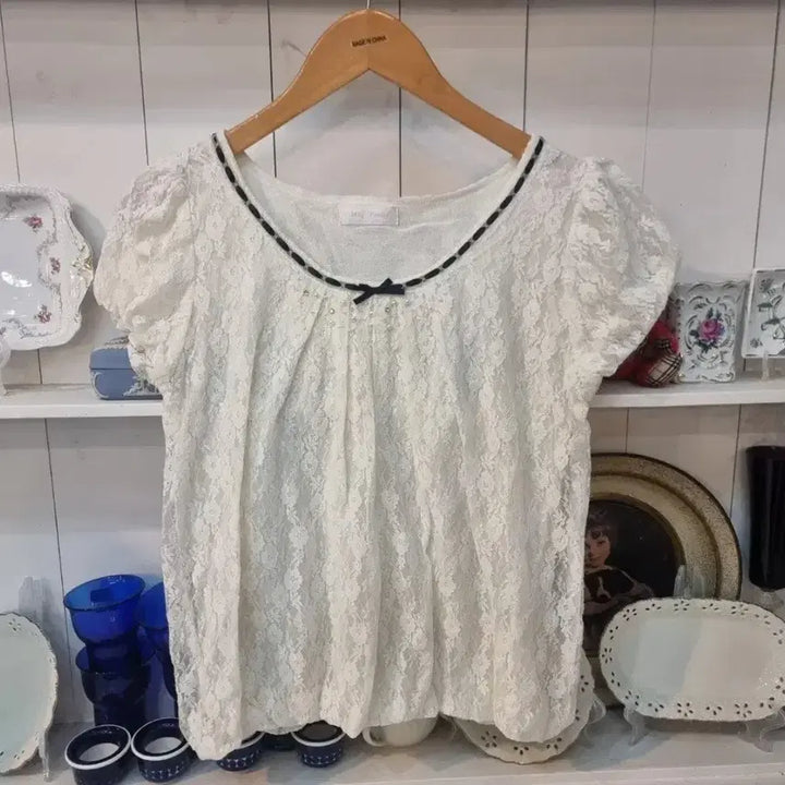 [BUNJANG] May Pretty Lace Blouse (M) / 레이스 블라우스