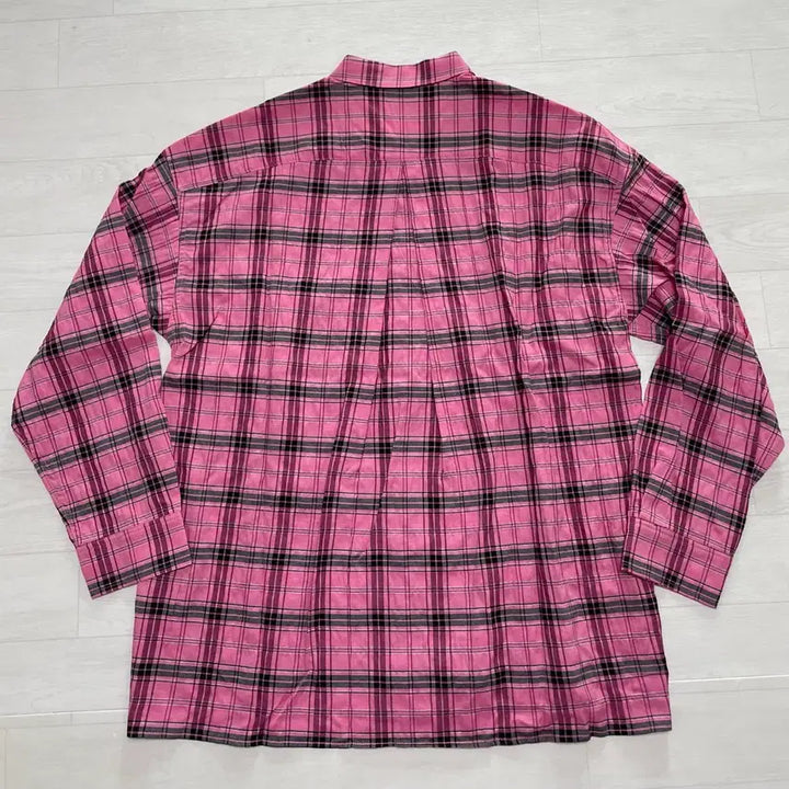 [BUNJANG] Meem The Wardrobe Mix Berry Check Shirt Pink Size 2 / 밈더워드로브 믹스베리 체크 셔츠_핑크 2사이즈