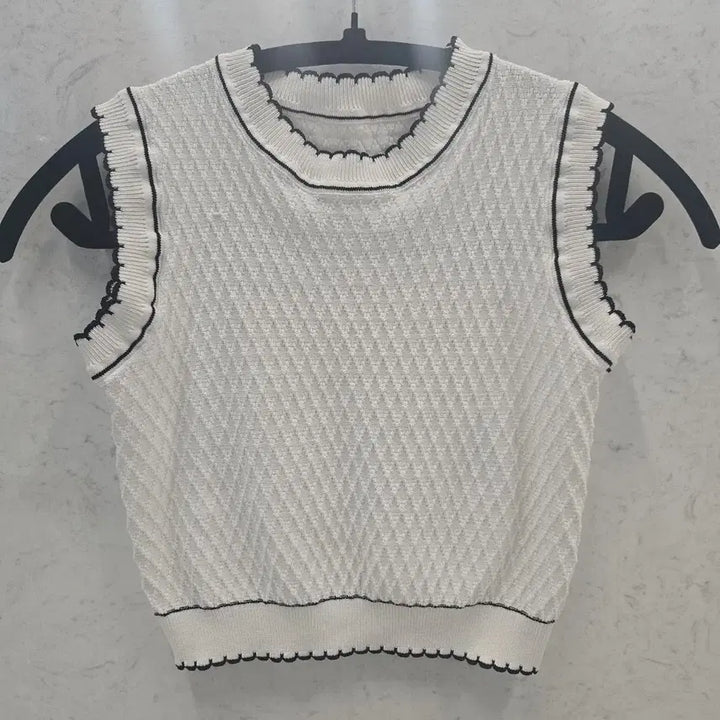 [BUNJANG] Bundle Set Knit Sleeveless, Mock Neck T-shirt, Crop Shirt / 크롭 모음 일괄 3