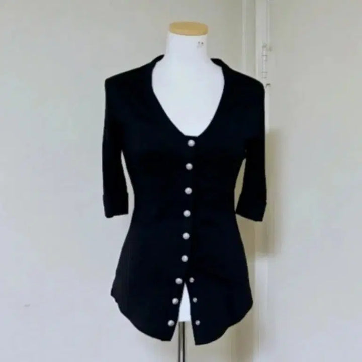 [BUNJANG] Balmain [Authentic] V-Neck Cardigan Open Top / 미사용 새상품급/발망 [정품]가디건 탑