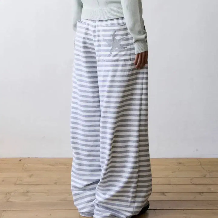 [BUNJANG] The Coldest Moment TCM Stripe Sweat Pants Ivory / 더콜디스트모먼트 TCM stripe sweat pants ivory 바지