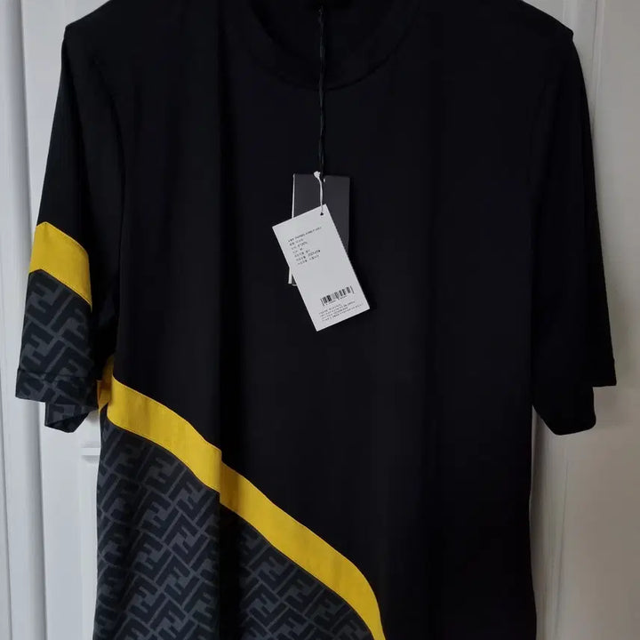 [BUNJANG] Fendi Side FF Logo Cotton T-Shirt / 백화점판 새상품급 펜디 사이드 ff로고 코튼 반팔 티셔츠 m