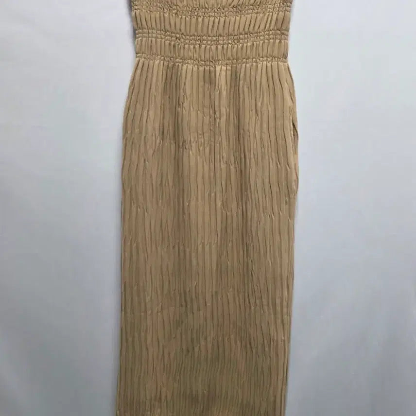 [BUNJANG] RECTO Beige High-Waist Long Skirt / 렉토 RECTO 베이지 밴딩 하이웨스트 롱 스커트