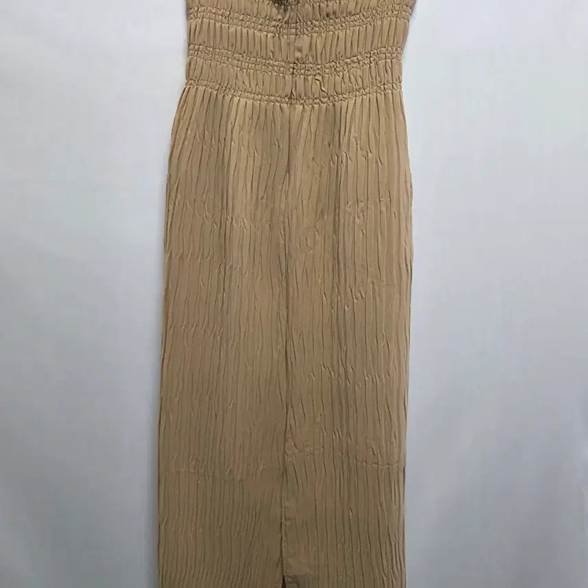[BUNJANG] RECTO Beige High-Waist Long Skirt / 렉토 RECTO 베이지 밴딩 하이웨스트 롱 스커트