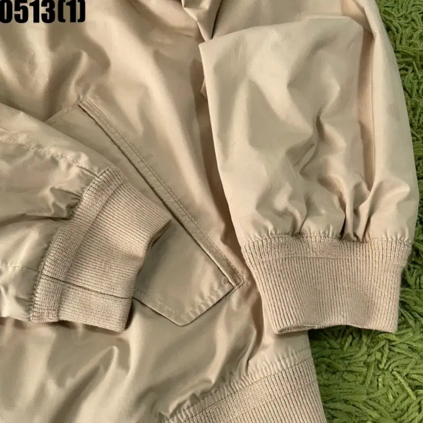 [BUNJANG] Polo Ralph Lauren Beige Cotton Zip-Up Jacket M / 폴로 랄프로렌 베이지색 면 집업 자켓 M