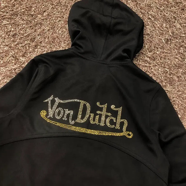 [BUNJANG] Bonderchoice Y2K Cubic Big Logo Hooded Zip-Up Jacket / 95 본더치 Y2K 큐빅 빅로고 후드집업 자켓