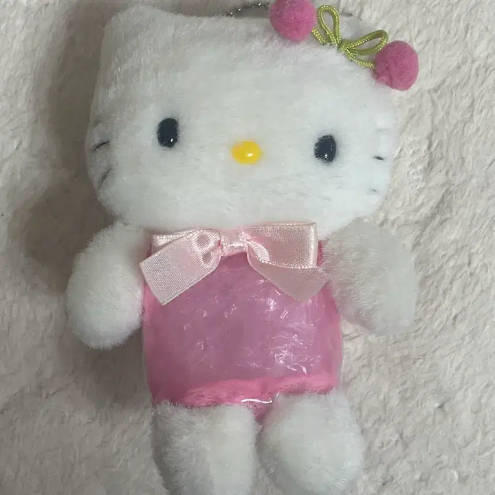[BUNJANG] Hello Kitty Cherry Pouch Doll Keychain / 키티 체리 파우치 인형 키링