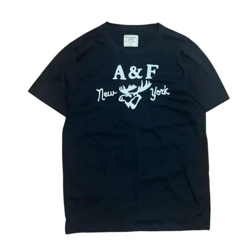 [BUNJANG] Abercrombie Black Short Sleeve T-Shirt / 아베크롬비 블랙 반팔 티셔츠