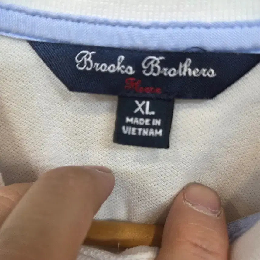 [BUNJANG] Brooks Brothers Caravan Short Sleeve Shirt White / 브룩스브라더스 여성 카라반팔 화이트 xl 남성 s