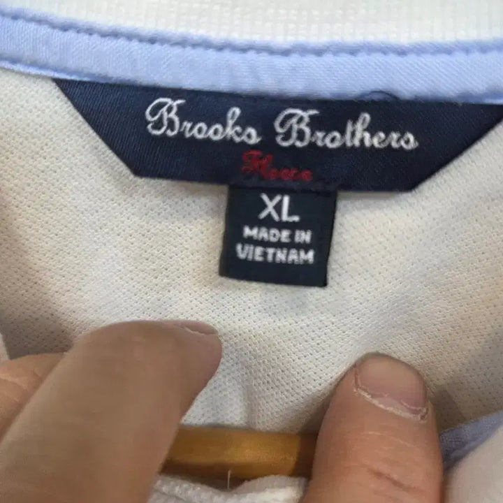 [BUNJANG] Brooks Brothers Caravan Short Sleeve Shirt White / 브룩스브라더스 여성 카라반팔 화이트 xl 남성 s