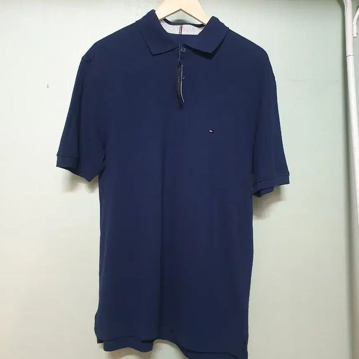 [BUNJANG] Tommy Hilfiger Navy Short Sleeve Polo Shirt XL / 새상품 타미힐피거 반팔 카라티 110