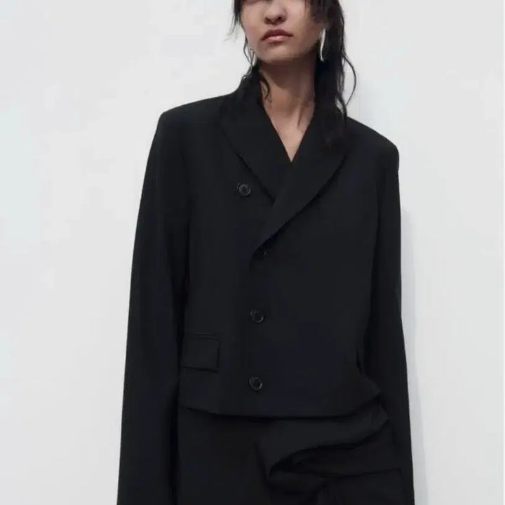 [BUNJANG] Zara Limited Crop Jacket Black / (택 달린 새상품)자라 리미티드 크롭 자켓 블랙