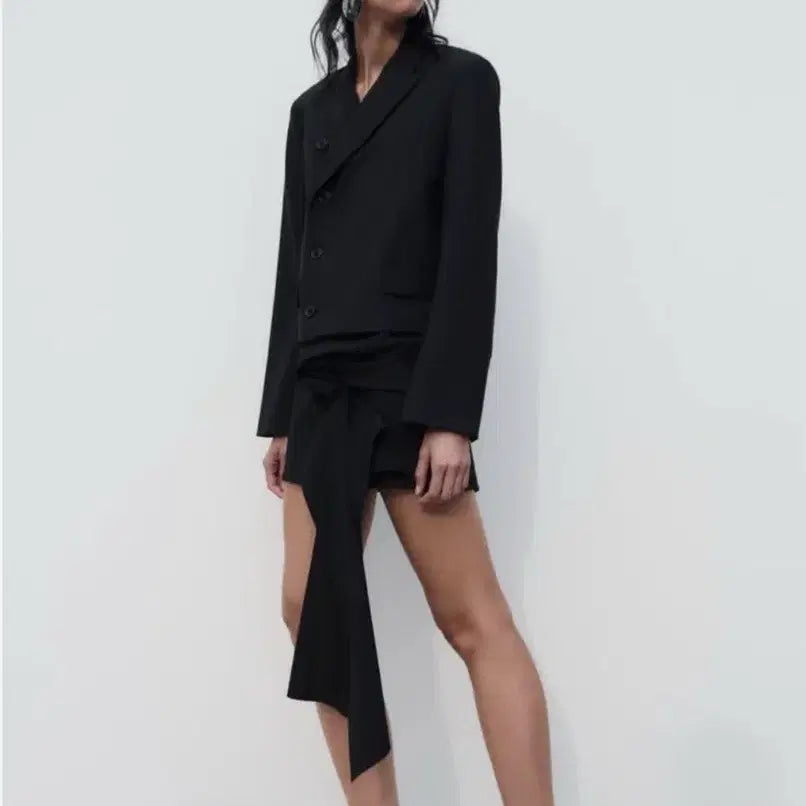 [BUNJANG] Zara Limited Crop Jacket Black / (택 달린 새상품)자라 리미티드 크롭 자켓 블랙