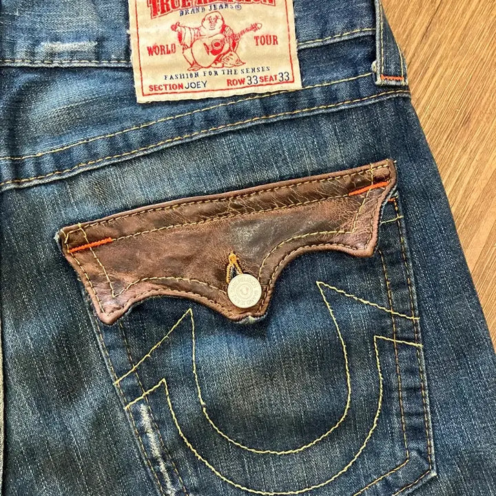[BUNJANG] True Religion N200 Bootcut Denim Pants Leather / N200 트루릴리전 부츠컷 데님팬츠 레더