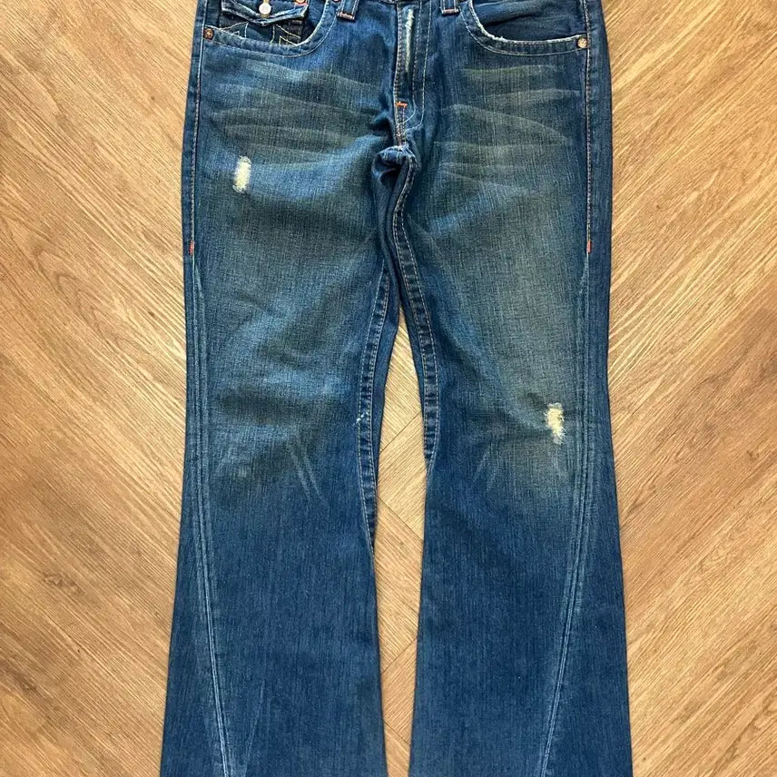 [BUNJANG] True Religion N200 Bootcut Denim Pants Leather / N200 트루릴리전 부츠컷 데님팬츠 레더