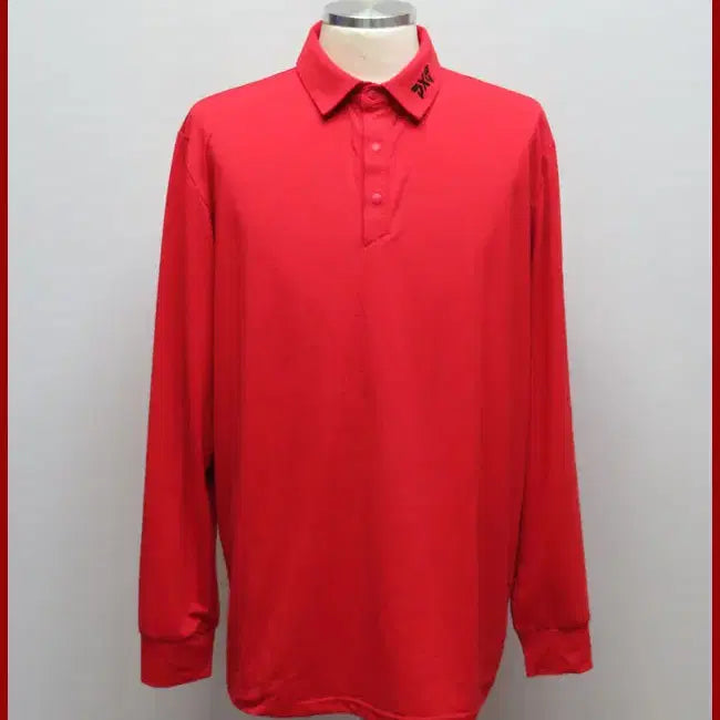 [BUNJANG] PXG Golf Red Collar T-shirt Size 105 / PXG골프/빨강색 카라티셔츠/105사이즈/따봉구제(A-14)