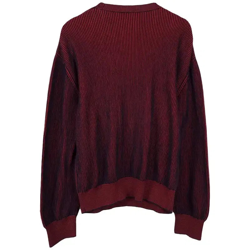 [BUNJANG] Kenzo Red Black Stripe Loose Fit Knit XL / 겐조 레드 블랙 스트라이프 루즈핏 니트 P01657