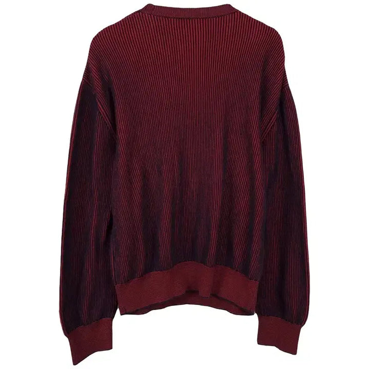 [BUNJANG] Kenzo Red Black Stripe Loose Fit Knit XL / 겐조 레드 블랙 스트라이프 루즈핏 니트 P01657