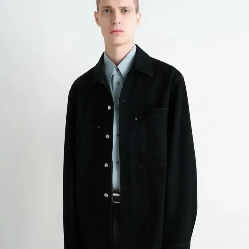 [BUNJANG] Lemaire 25FW Workwear Overshirt Jacket Black / [46] 르메르 25FW 워크웨어 오버셔츠 자켓 블랙