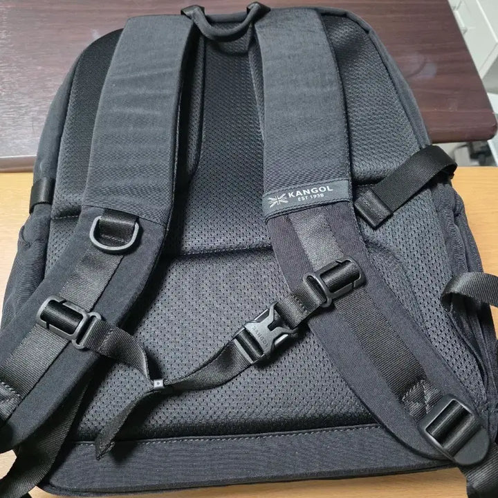 [BUNJANG] Kangol Retro Core Backpack Black 23L / (새상품)캉골 레트로코어 백팩 블랙 23L