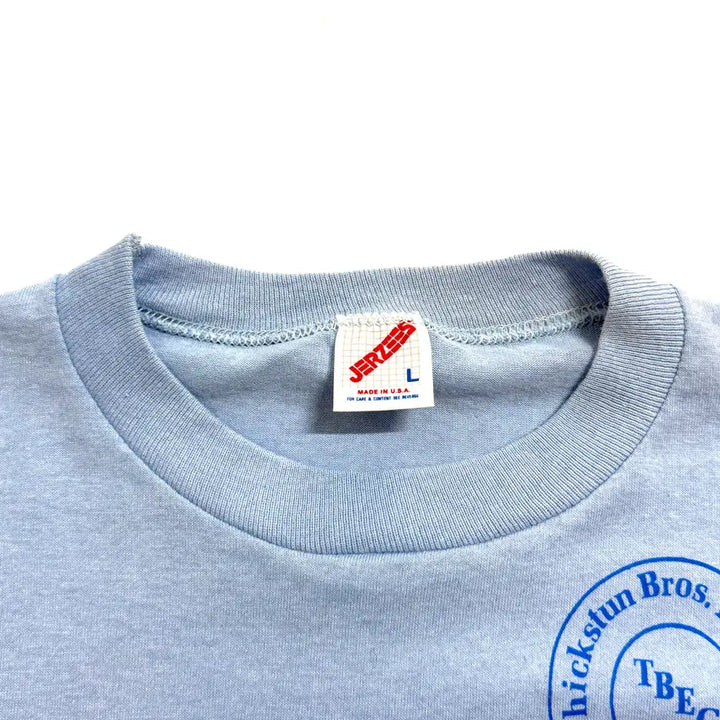 [BUNJANG] Jerzees Single Stitch Pocket T-Shirt Sky Blue Mens L / 저지스 싱글스티치 포켓 티셔츠