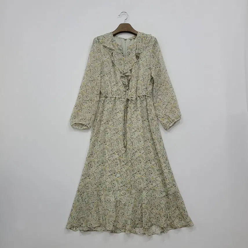 [BUNJANG] All &amp; Sundry Flower Pattern Chiffon Frill Dress / 올앤선드리 플라워 패턴 쉬폰 프릴원피스/S/앨리스/1287