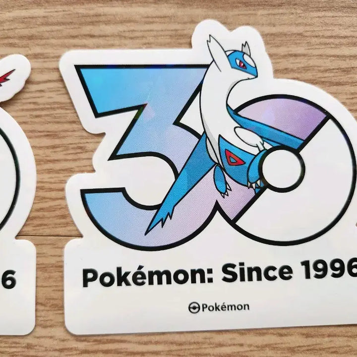 [BUNJANG] Pokemon 30th Anniversary Logo Sticker Latias Latios Bundle Set / 포켓몬 30주년 로고 스티커 라티아스, 라티오스 일괄