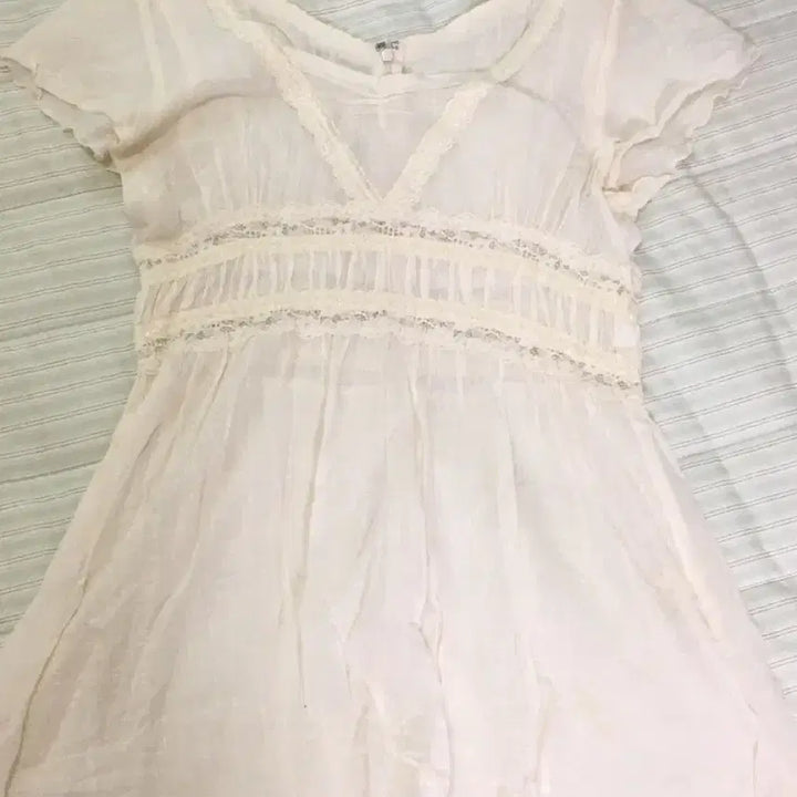 [BUNJANG] Kamé Vintage Lace Mini Dress / 카메빈티지 레이스 원피스 일본 빈티지