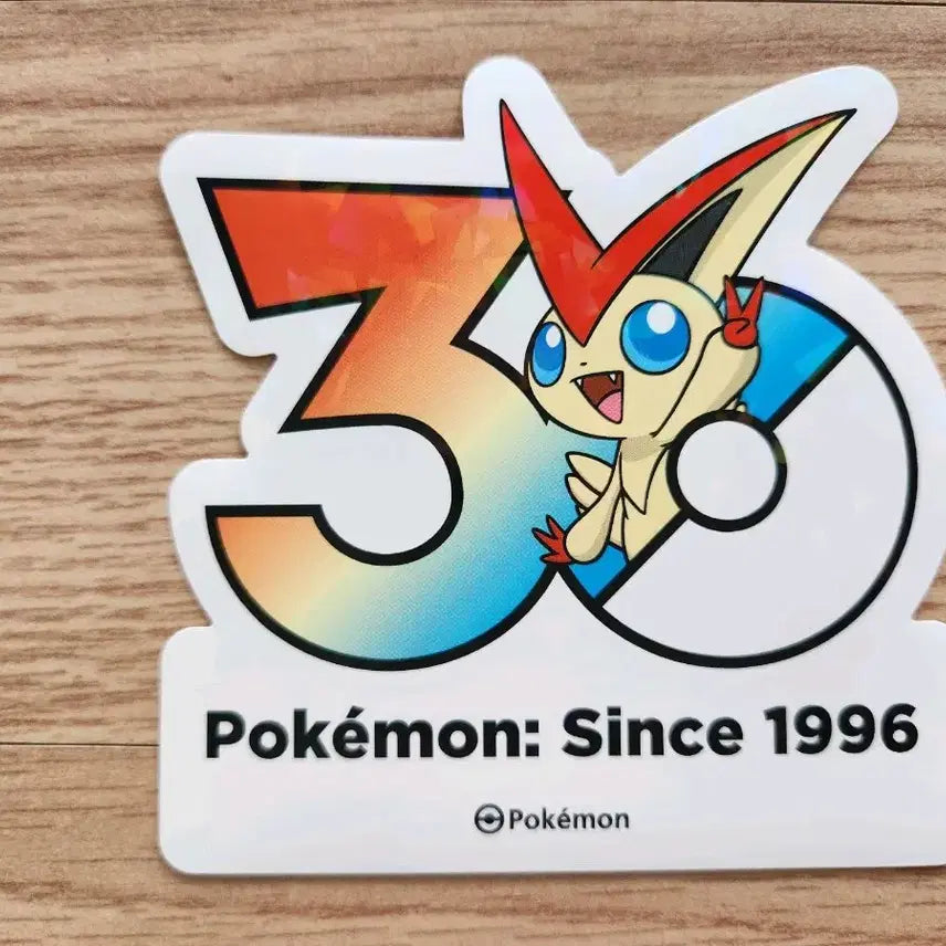 [BUNJANG] Pokemon 30th Anniversary Logo Sticker Victini / 포켓몬 30주년 로고 스티커 비크티니 팔아요