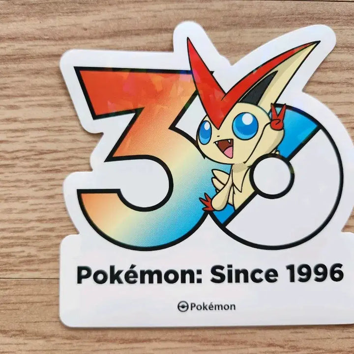 [BUNJANG] Pokemon 30th Anniversary Logo Sticker Victini / 포켓몬 30주년 로고 스티커 비크티니 팔아요