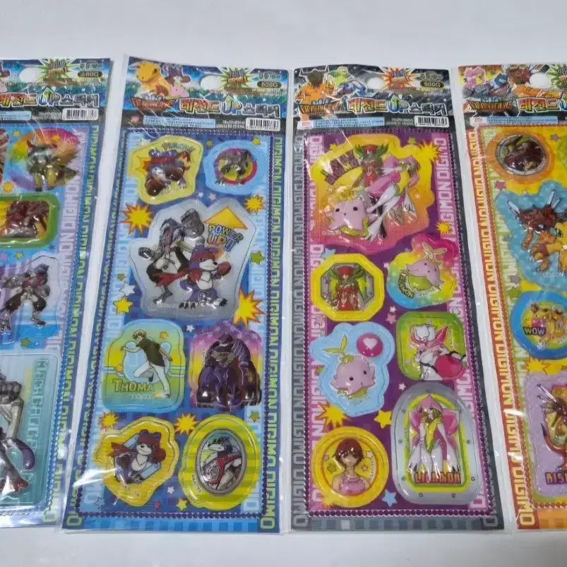 [BUNJANG] Classic Digimon 3D Stickers / 고전 디지몬 입체 스티커