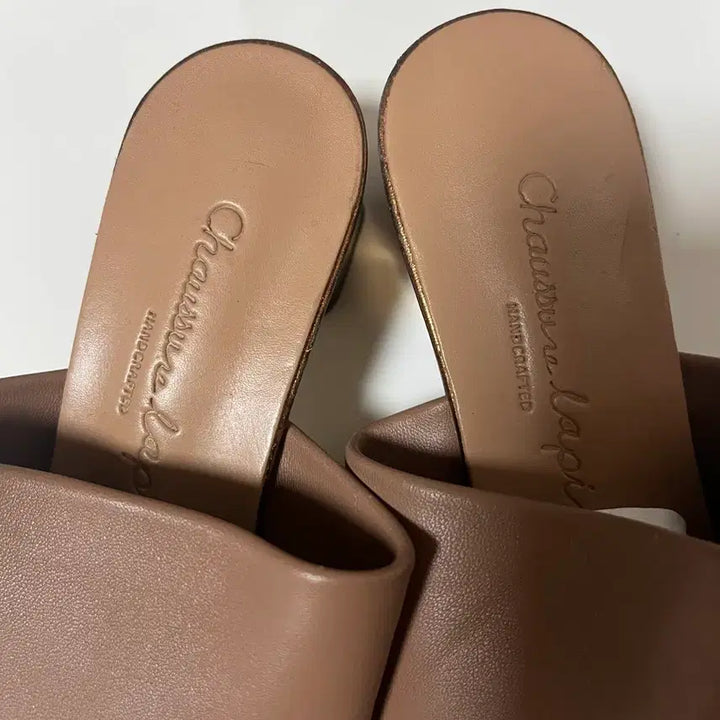 [BUNJANG] Chausser La Poi Platform Slippers Brown / 차우슈라 라포이 슬리퍼 240 브라운 / 굽슬리퍼 / 상태양호