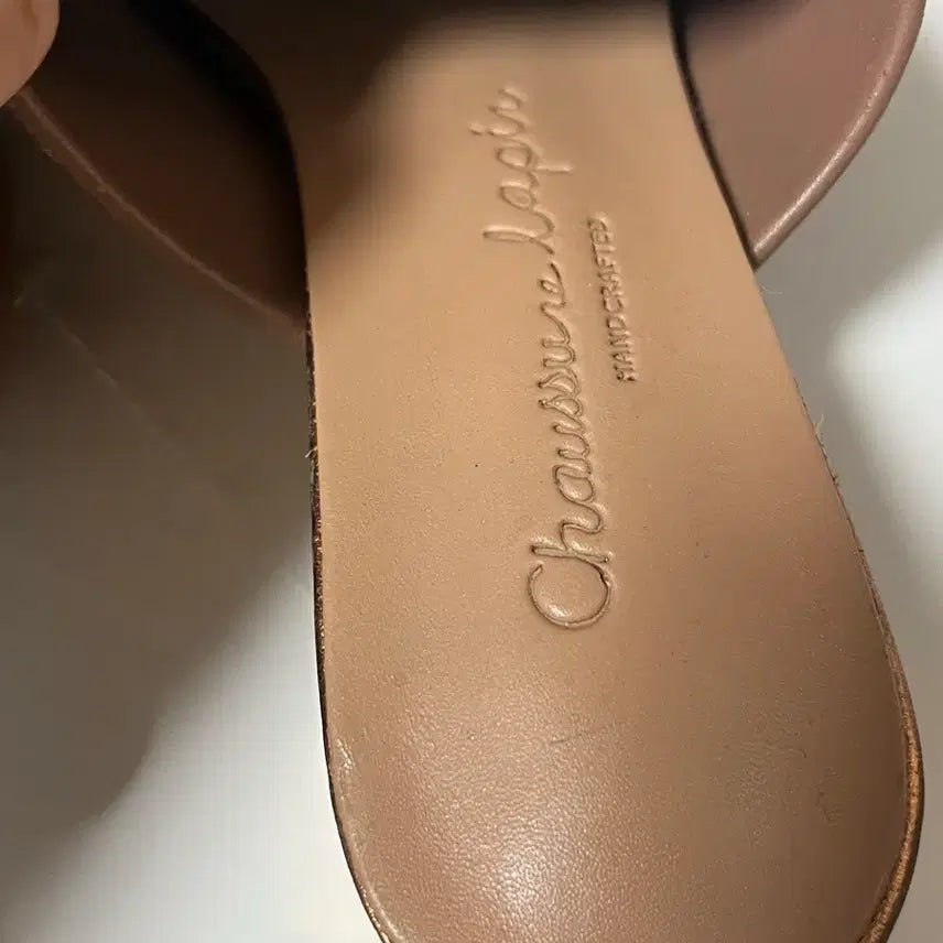 [BUNJANG] Chausser La Poi Platform Slippers Brown / 차우슈라 라포이 슬리퍼 240 브라운 / 굽슬리퍼 / 상태양호