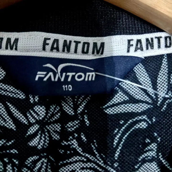 [BUNJANG] Fantom Flower Pattern Short Sleeve Polo T-Shirt / FANTOM 플라워 패턴 반팔 폴로티셔츠