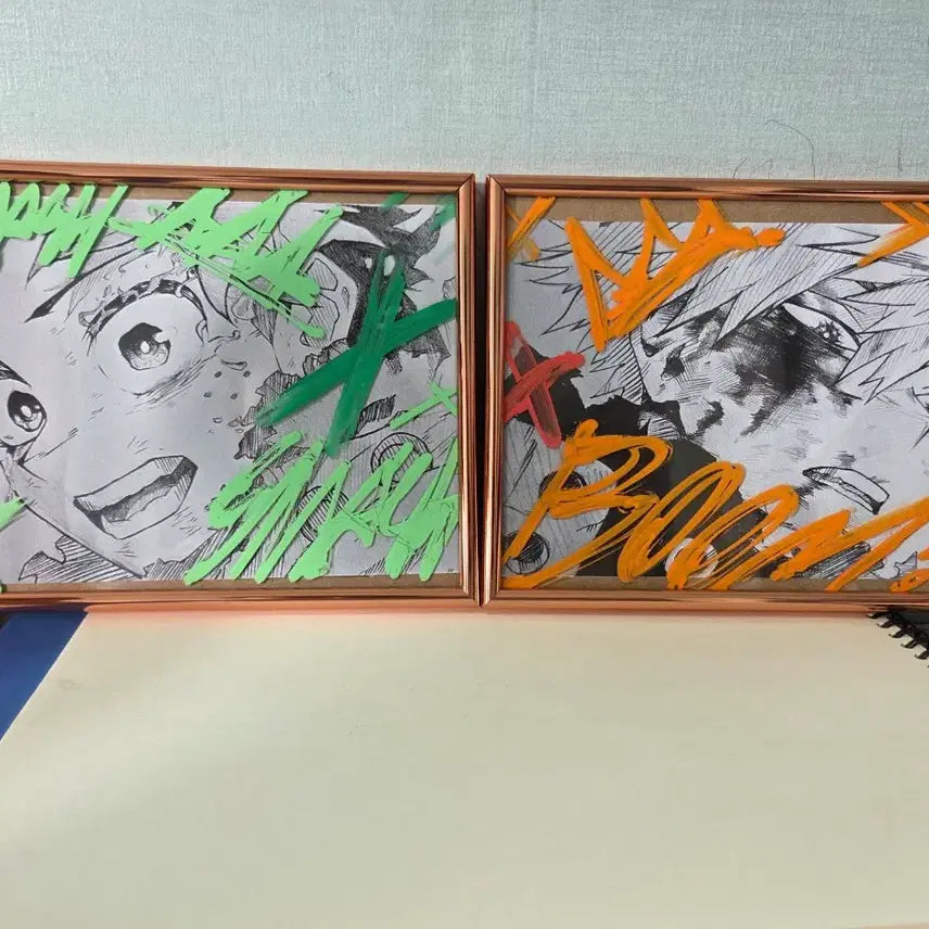 [BUNJANG] My Hero Academia Picture Frame Art Print / 나희 히어로 아카데미아 액자, 그림 스캔본